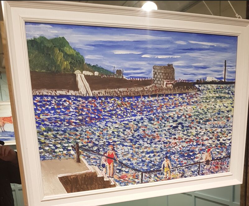 summers day at seapoint - a Paintings by Anthony Doyle